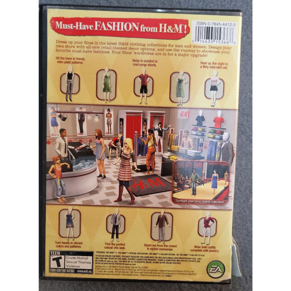The Sims 2 H&M Fashion Stuff PC Game Expansion‎ Pack 2007 Complete. PC - Picture 2 of 3